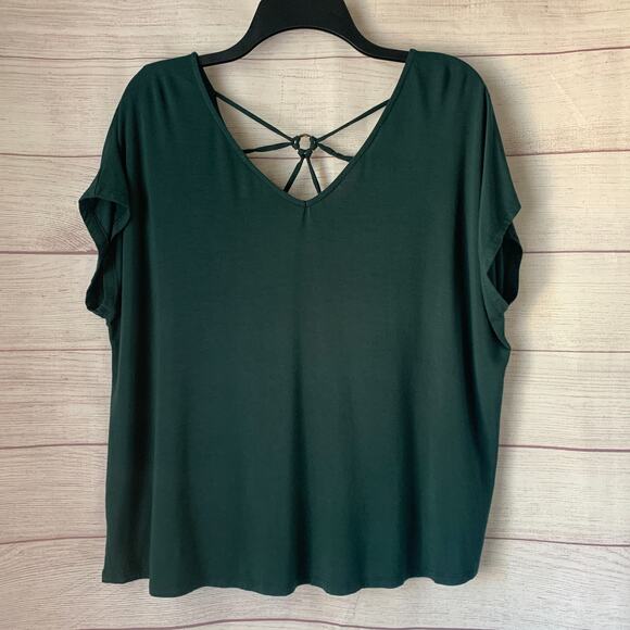 Papermoon Dark Green Blouse Ampton Back Detail Size XLP - Picture 1 of 14